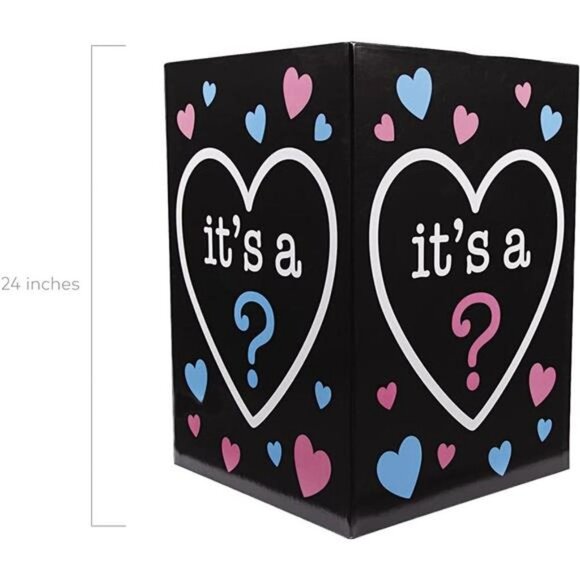 Amazon.com: Ireer Gender Reveal Balloon Box with 16 Latex  Big Gender Reveal Box for Balloons (Holds 8 Balloons) boy or girl